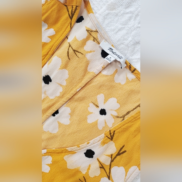 Madewell Button-Front Midi Dress in Ikat Floral size medium - Picture 6 of 7